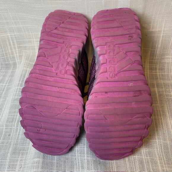 Adidas Kids Kaptir Flow Style IH9905 Size 2.5 Aurora Black Purple Burst Blue - Picture 7 of 9